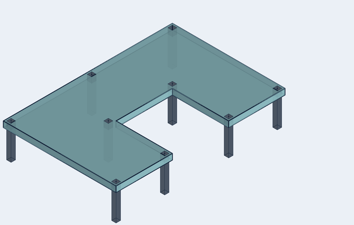 Tributary area calculation using Tribby3d.