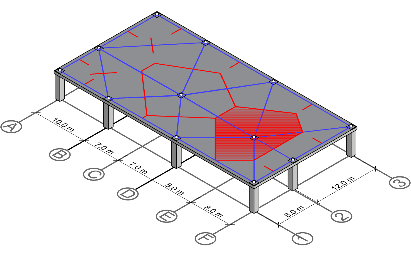 Derive centerline polygon for column E-2